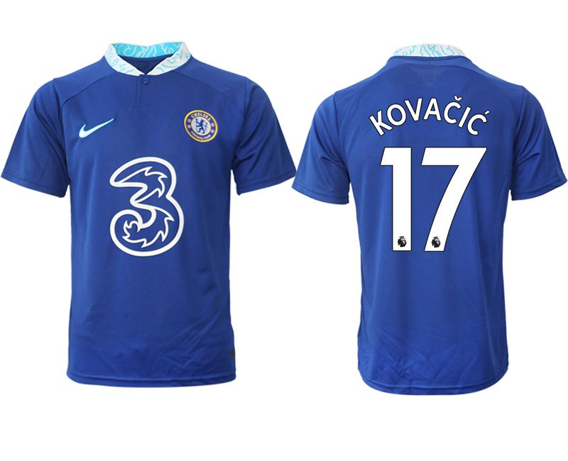 Men 2022-2023 Club Chelsea FC home aaa version blue #17 Soccer Jersey->chelsea jersey->Soccer Club Jersey